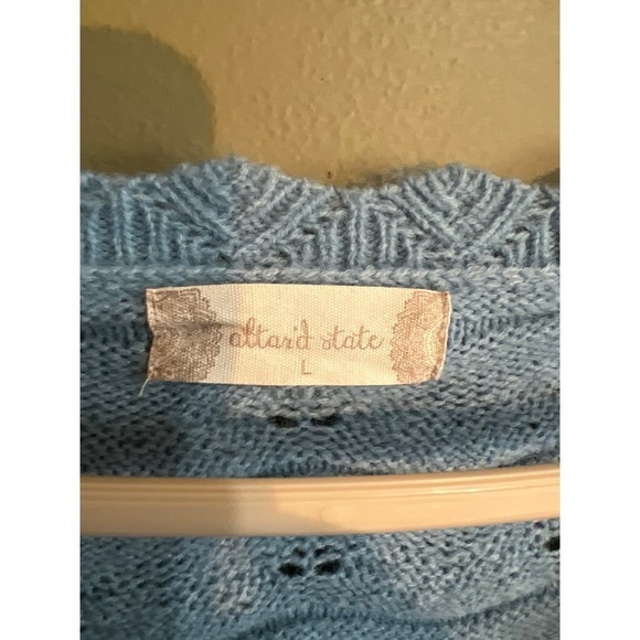 Altar’s state blue cropped sweater women’s L - Picture 5 of 11
